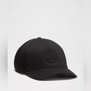 Lululemon Trucker Hat Logo Black on Black NWT L/XL